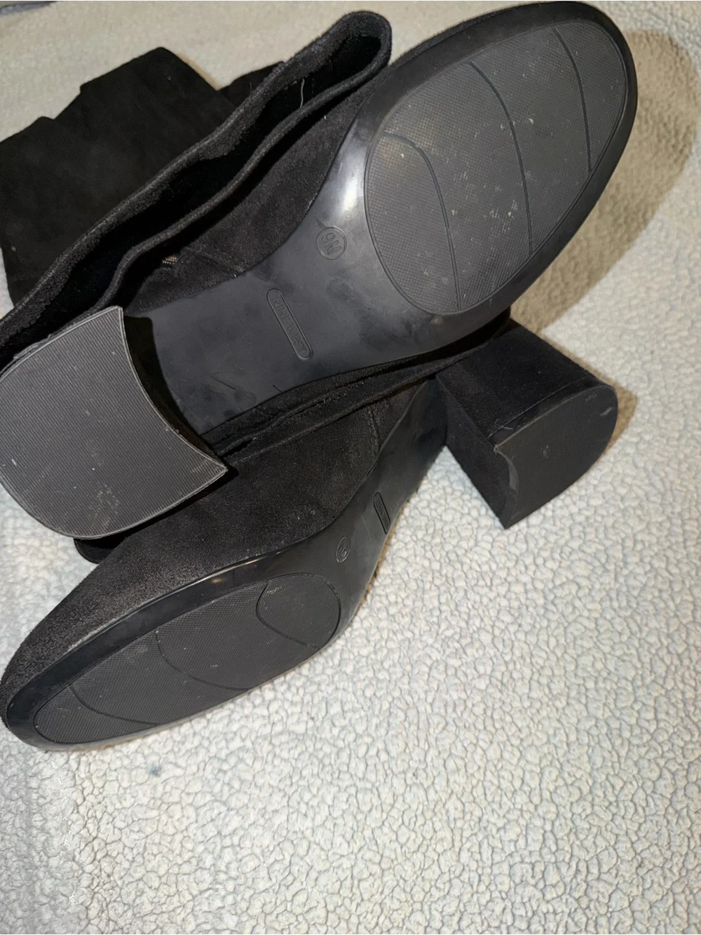 Nine West Black Over-the-Knee Block Heel Boots